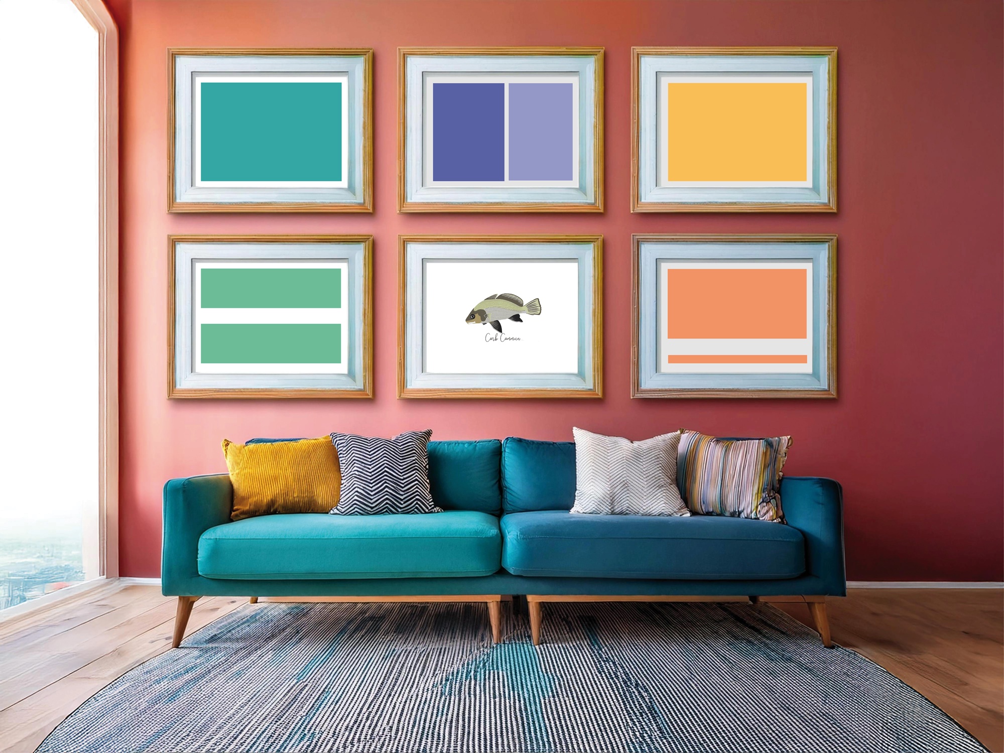 Affiche 30x40 cm Corb Commun - Collection "Les poissons de la Côte Méditerranéenne" – Image 2