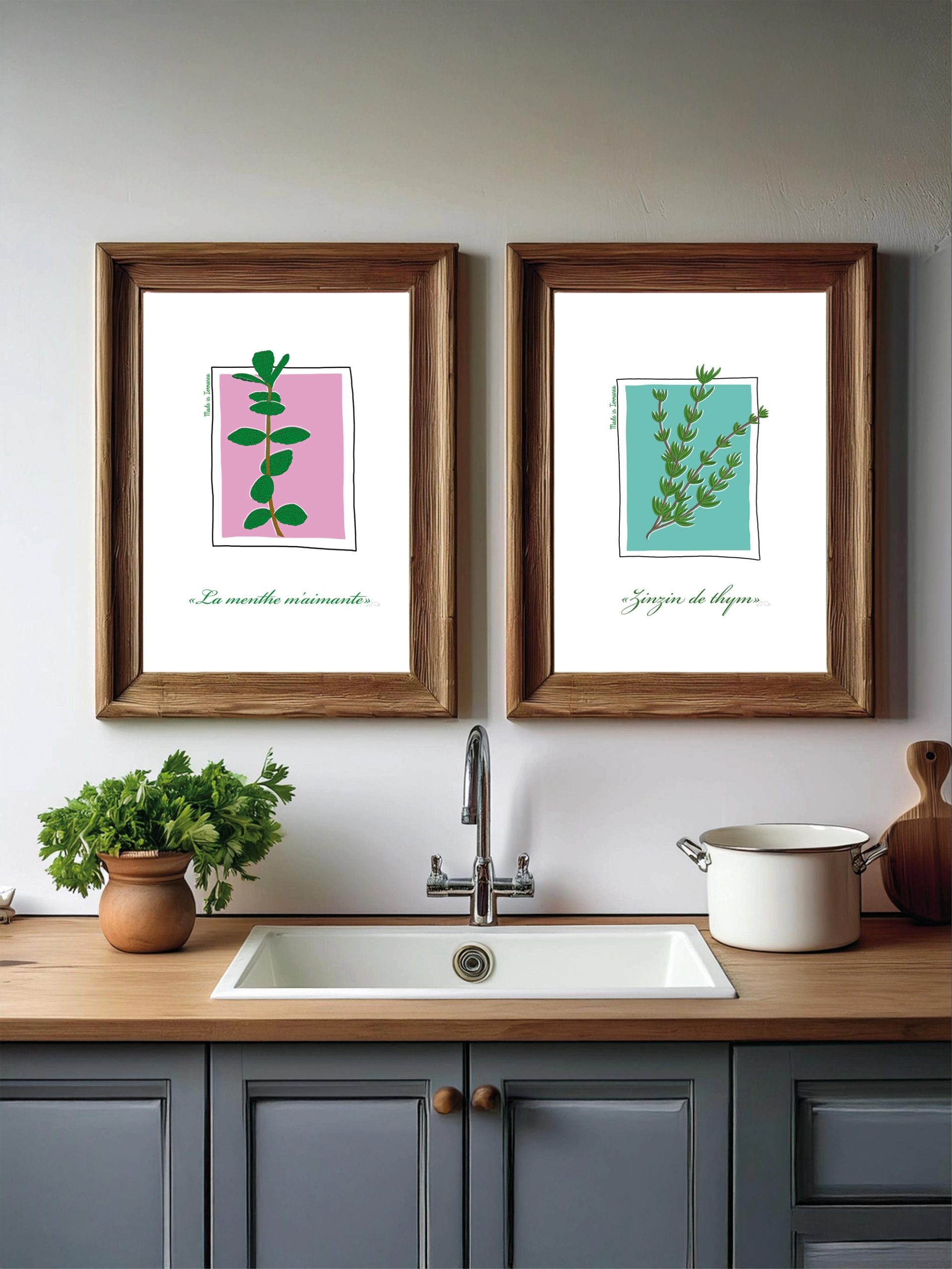 Affiche 30x40 cm Le Thym - Collection "Made in Terranea" – Image 2