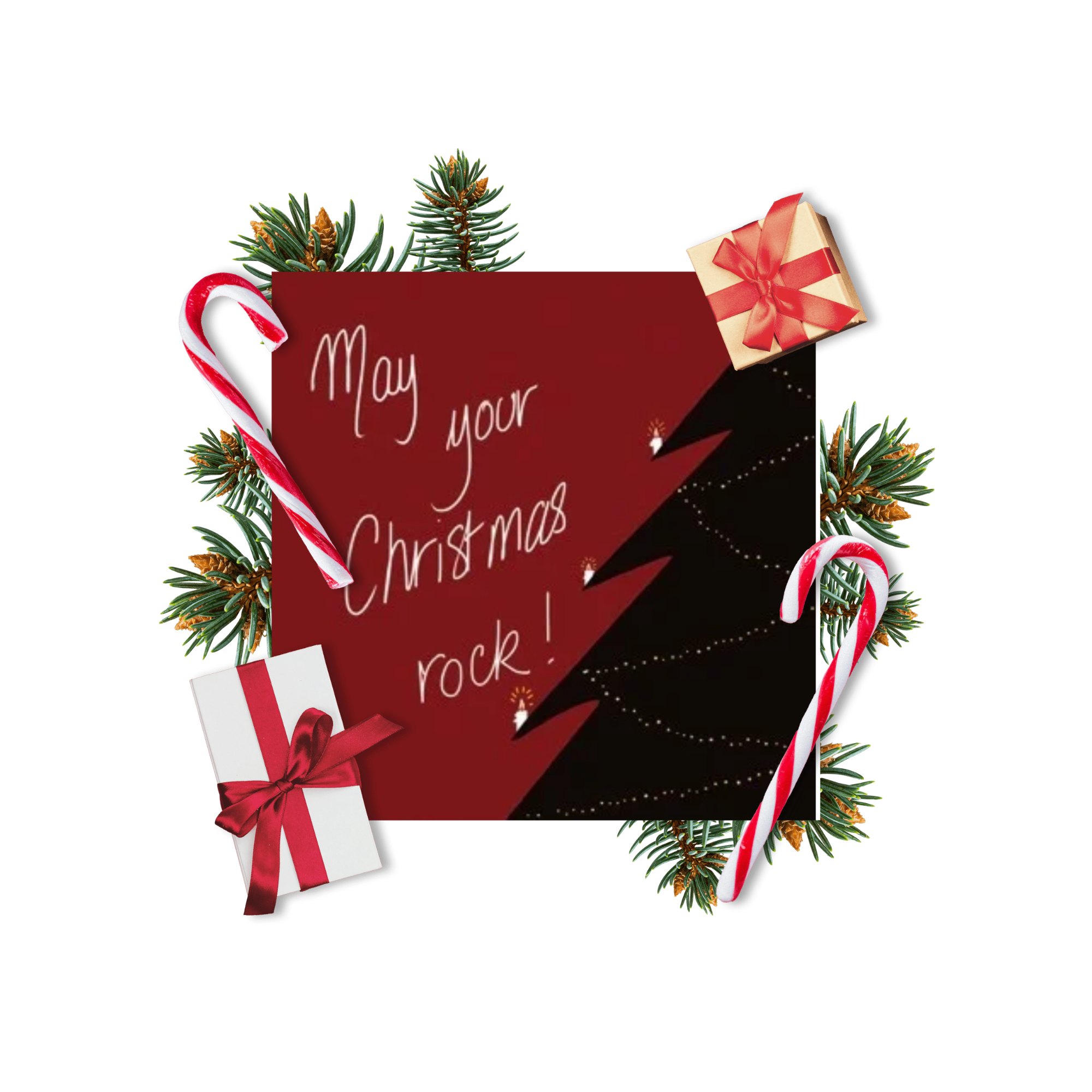 Carte Noël Rock !